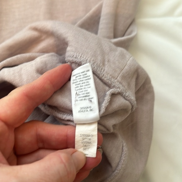 Athleta Eco Wash Cowl Neck Sweatshirt Dress M - Picture 11 of 11